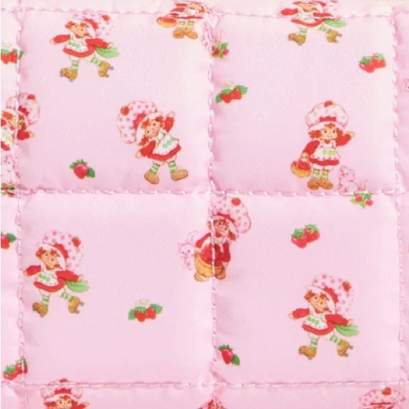 Skinnydip London x strawberry shortcake size L Quilted cosmetic makeup case - Picture 7 of 7